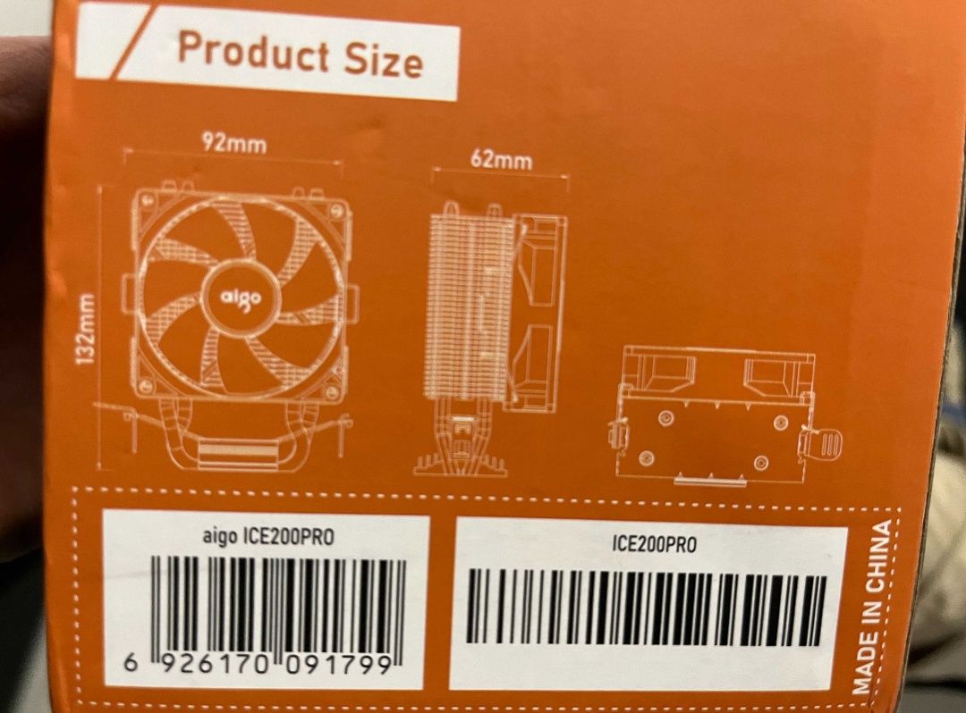 Chłodzenie procesora RGB radiator CPU aigo 95w