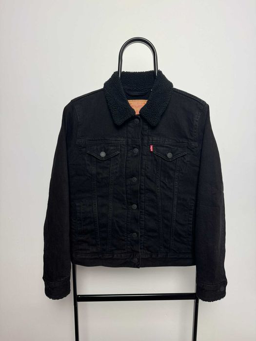 Kurtka damska Levi's jeansowa denim sherpa ocieplana