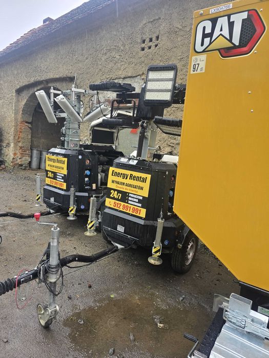 Maszt oświetleniowy (4XLED) WYPOŻYCZALNIA! 24/7 8M 4000m2