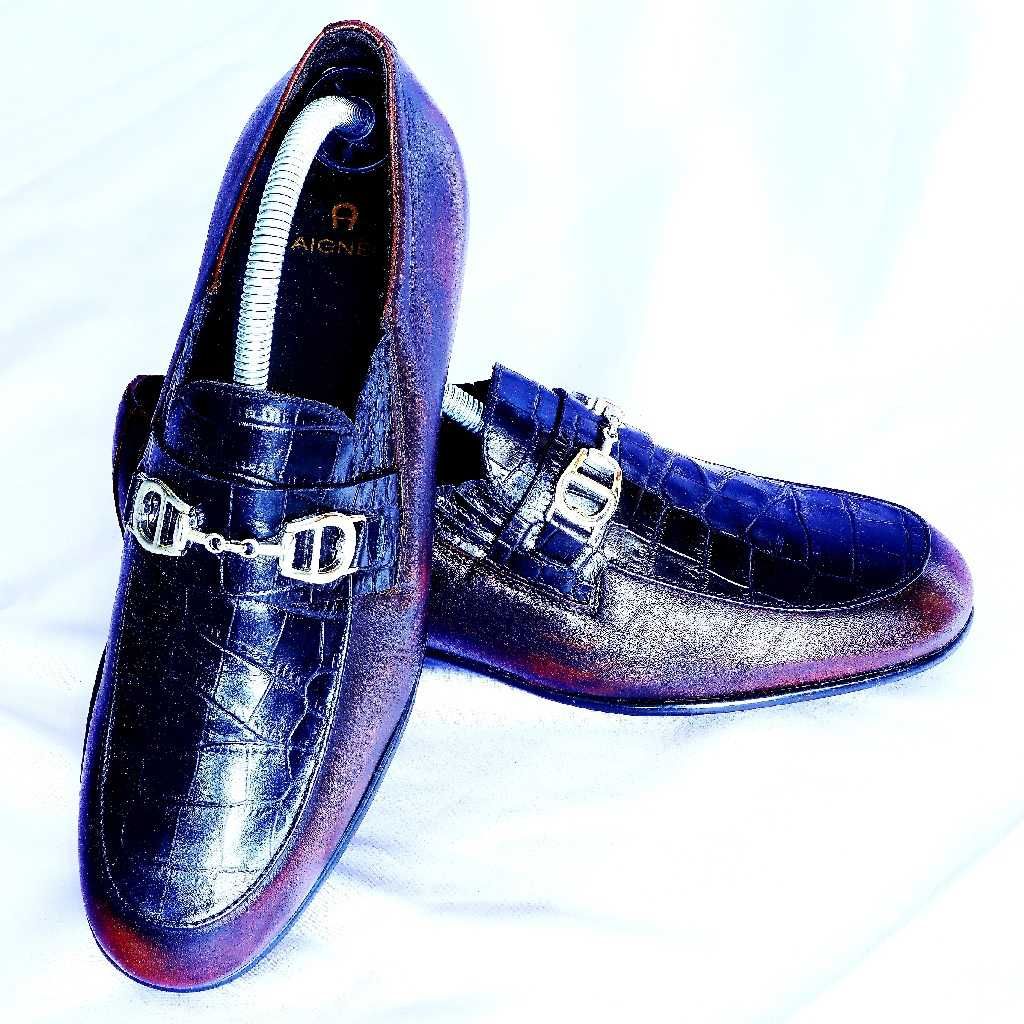 Aigner 40 damskie buty mokasyny loafersy gucci loius vuitton prada miu