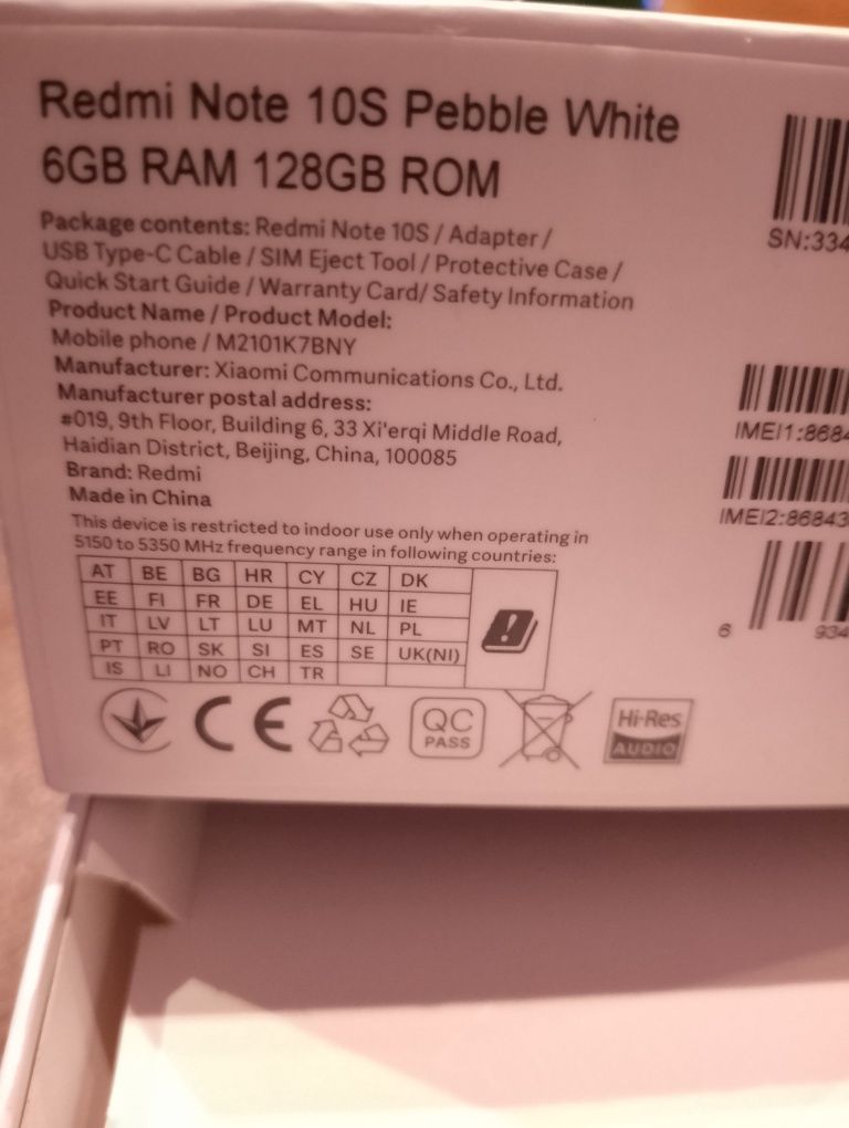 Xiaomi Redmi Note 10S 6GB/128GB