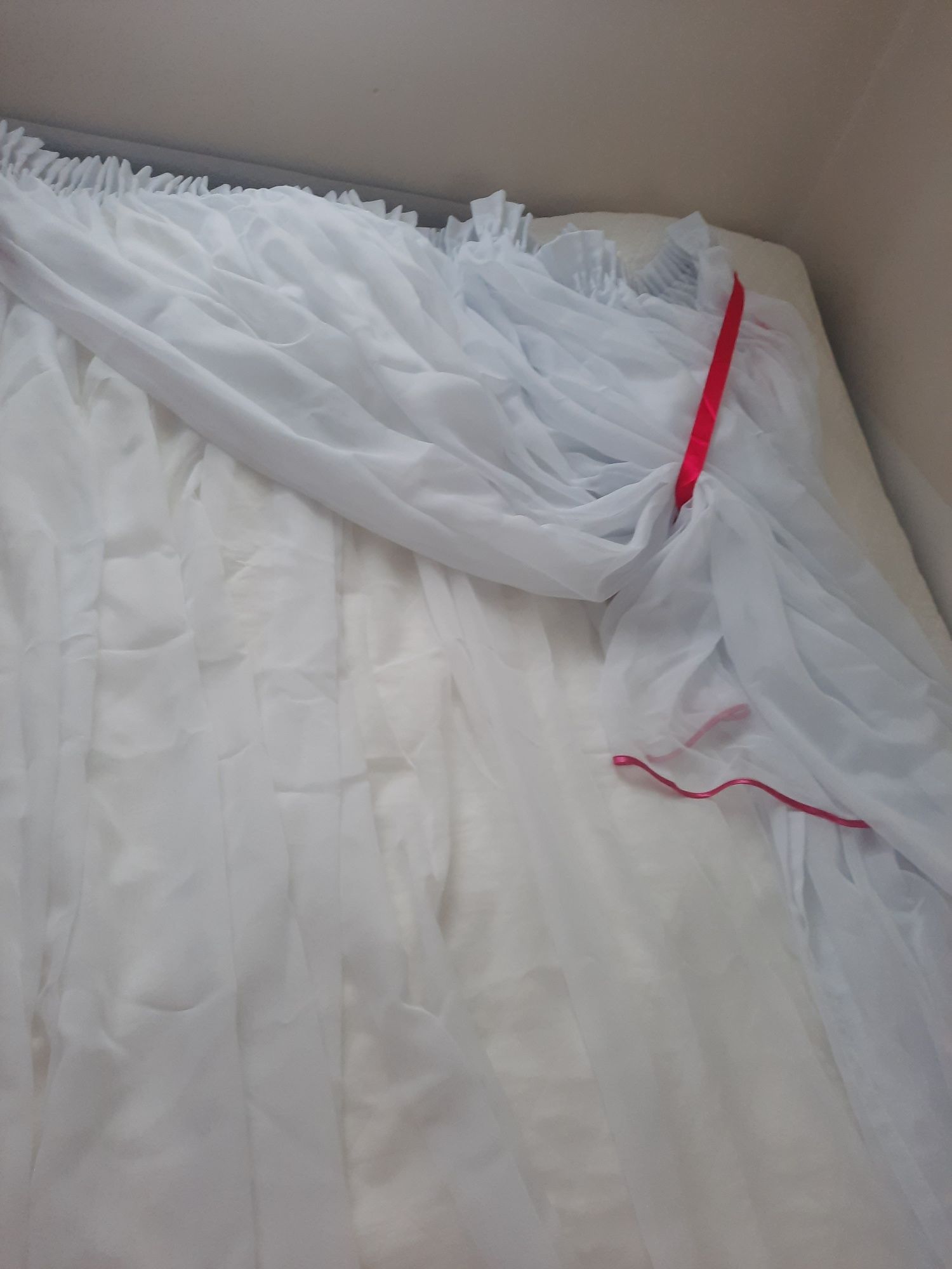 Firana z szalem na karnisz 2m x długość 159 cm