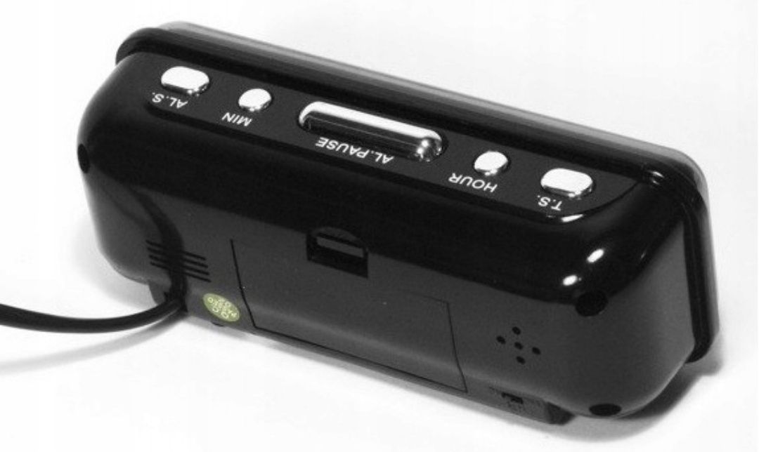 Zegar budzik cyfrowy LED elektroniczny na prąd 230 V podświetlenie RED