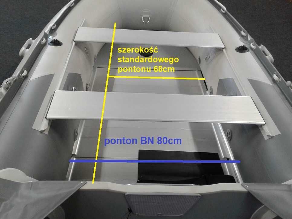 Ponton 280 alu+daszek+wzmocnione tuby ZIMOWA PROMOCJA