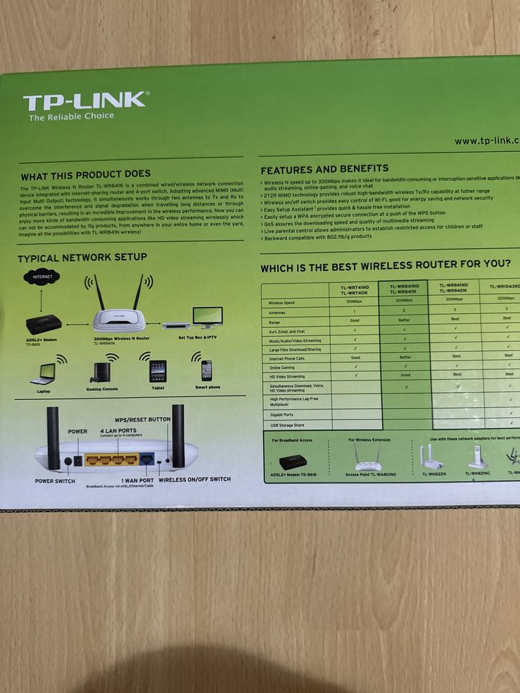 Router Tp-Link. Kpl opakowanie zasilacz