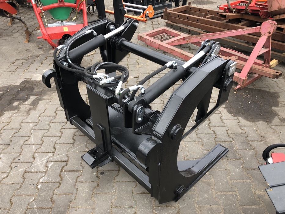 Chwytak do kłód drzewa bel bali docisk mocowanie Merlo euro JCB