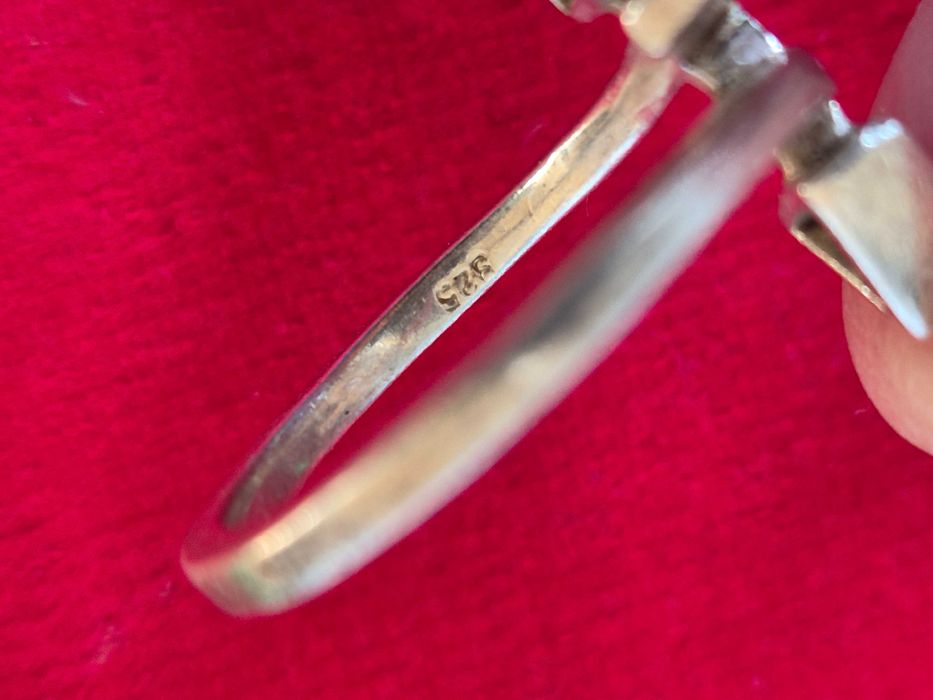 Stylowe, srebrne pierścionki z końca lat 90