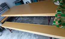 Mesa comprida nova para festas