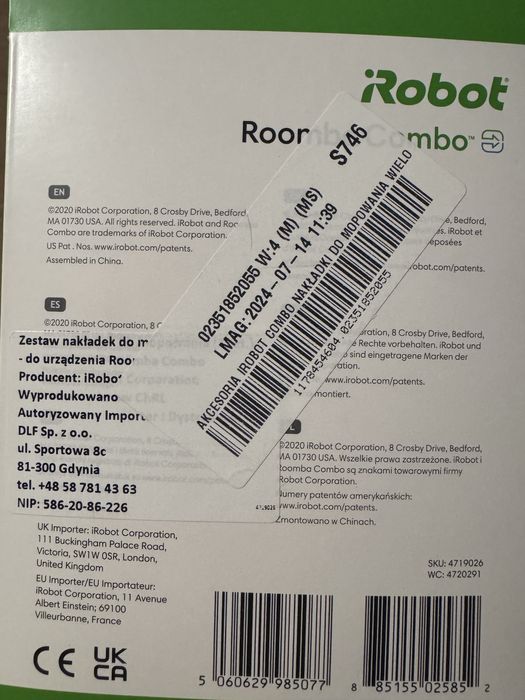 Zestaw nakładek mopujących iRobot Roomba Combo