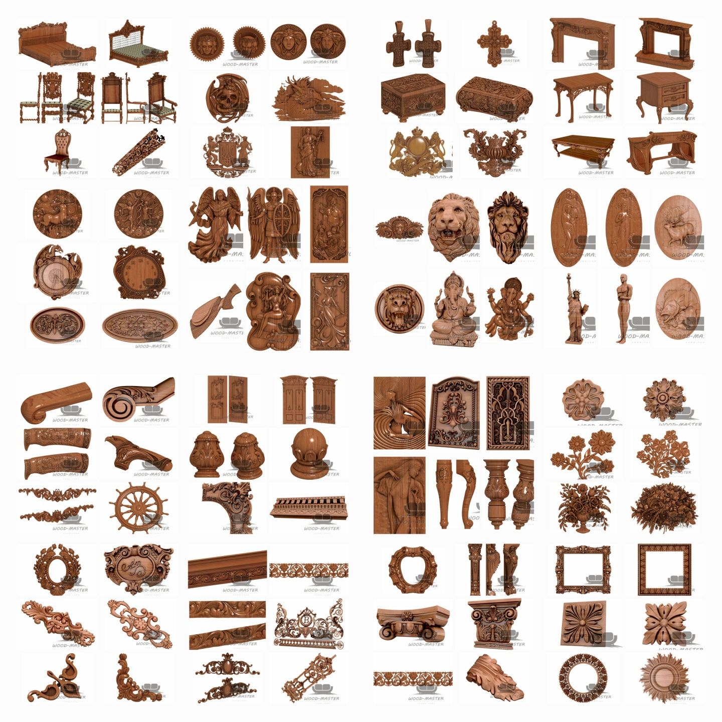 3Д моделі для ЧПУ, stl models for CNC 3D Printer