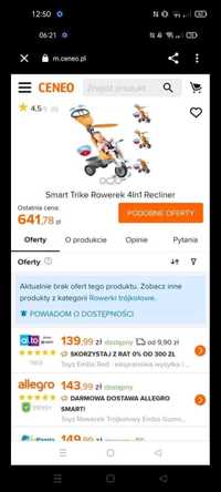 Rowerek 4w1 Smart Trike