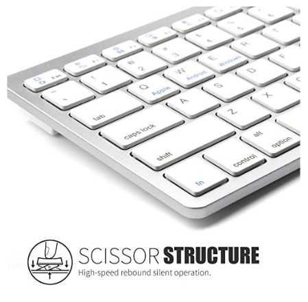 Compact Keyboard klawiatura Bluetooth IOS Android Windows CZARNA