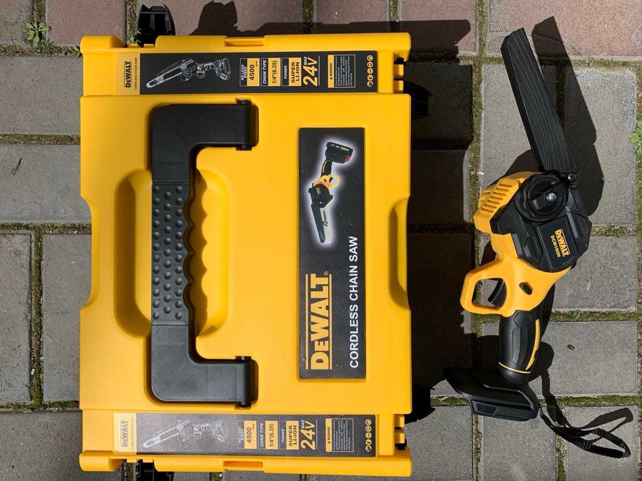 НОВИНКА! Акумуляторний набір 2 в 1 DeWalt 24 +Секатор. пилка 2  цепки