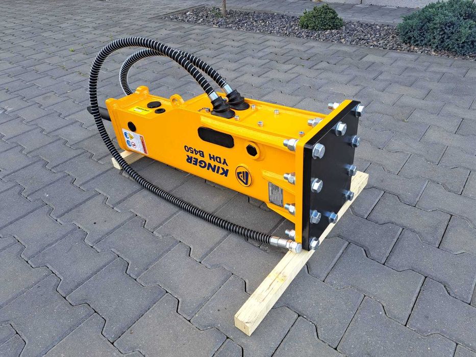 Młot hydrauliczny wyburzeniowy KINGER HB450 170kg do koparki GW 2 lata