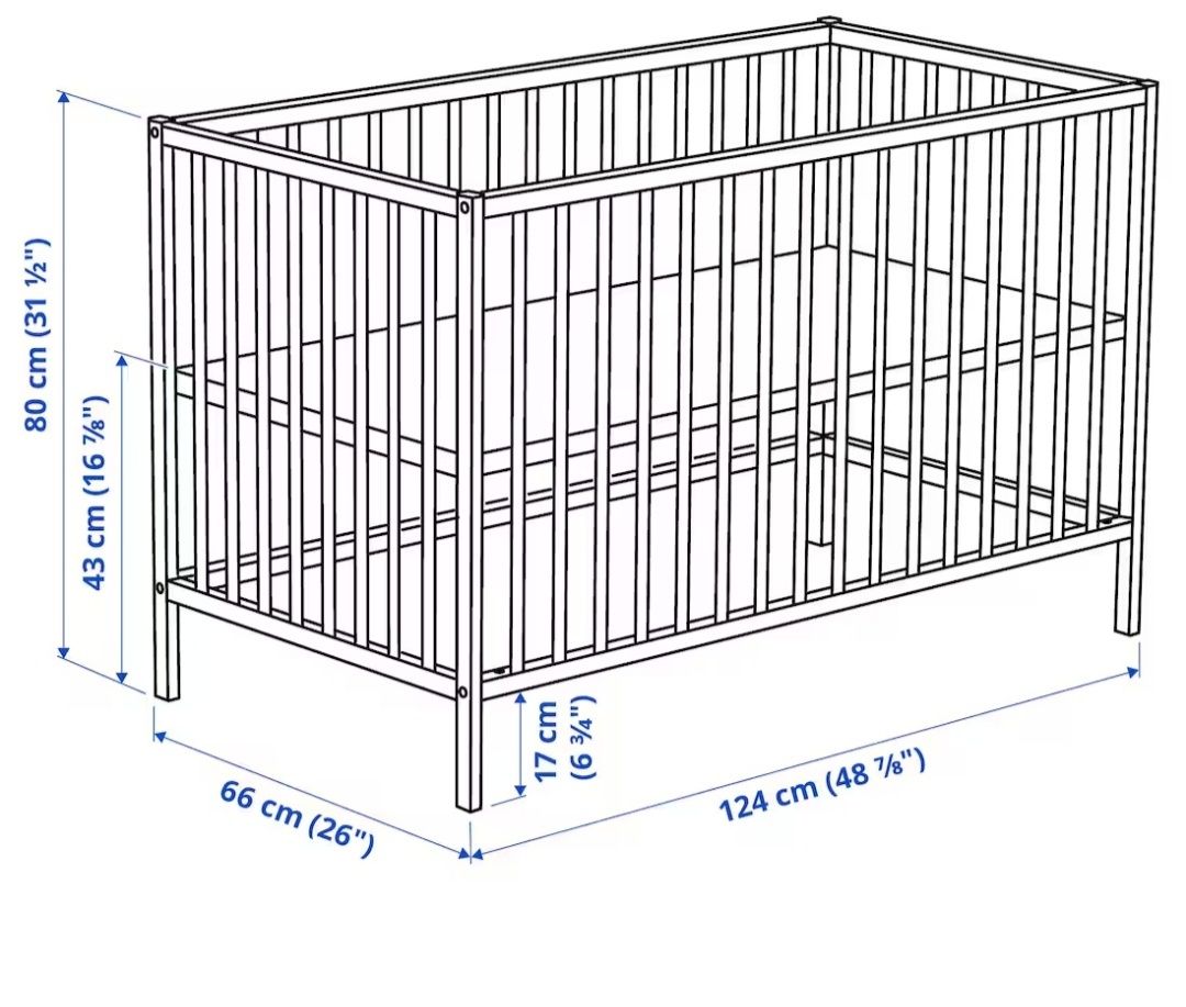 Berço IKEA 60*120 - como novo