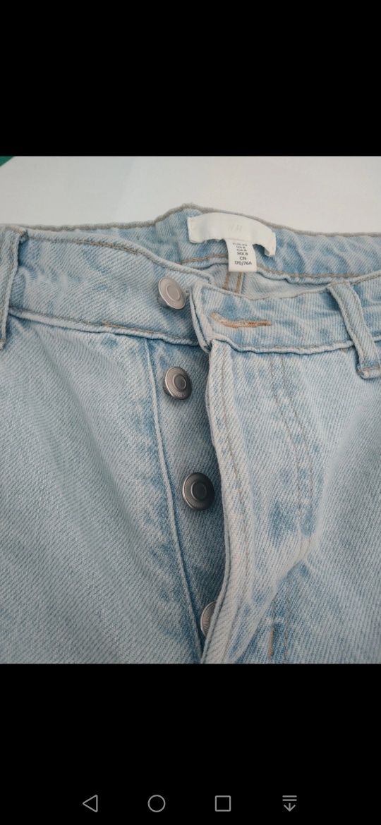 Jeans spodnie szerokie h&m r. 40