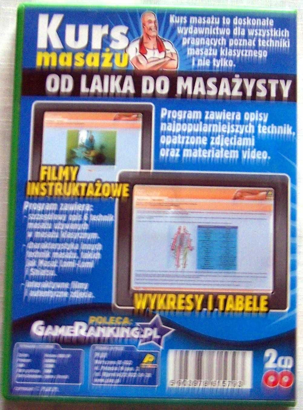 Kurs masażu na plycie instalacyjnej CD; druga płyta African Safari.