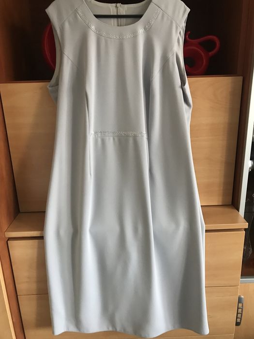 Elegancki komplet sukienka z narzutką roz.50/52