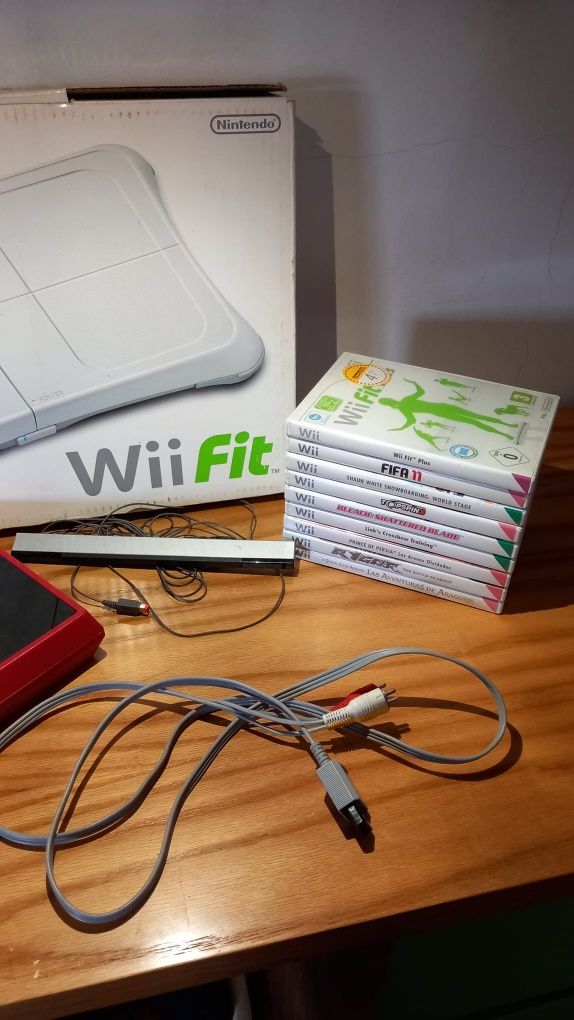 Nintendo wii com assessórios e jogos