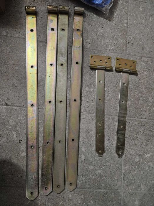 Zawiasy do bramy i zasuwa