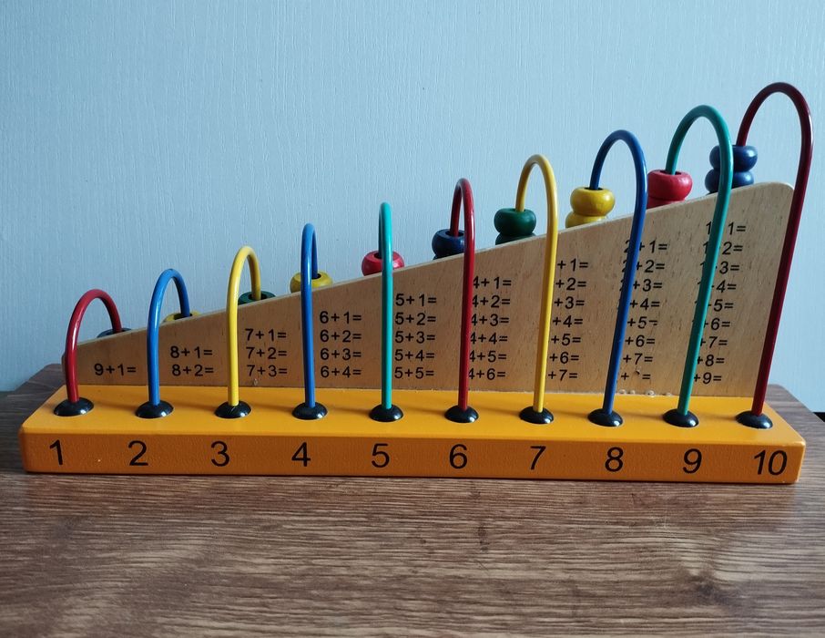 Дерев'яна рахівниця лічільна дошка Monteccopi розвиваюча іграшка