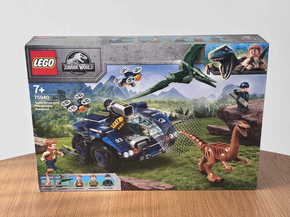 LEGO 75940 Jurassic World Gallimim i pteranodon ucieczka NOWY