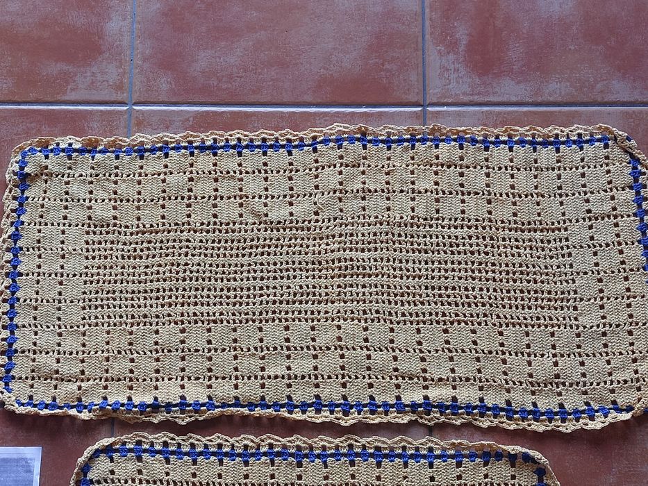 Conjunto Naprons em Ponto Crochet(NOVOS).