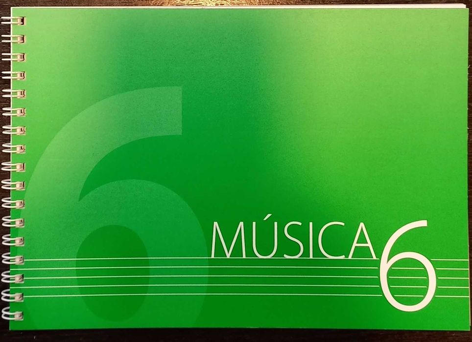 Caderno pautas musicais A5