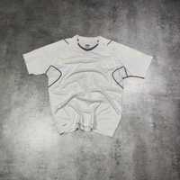 MĘSKA Koszulka Sportowa Biała Logo Trening Nike Piłka Nożna Bieganie