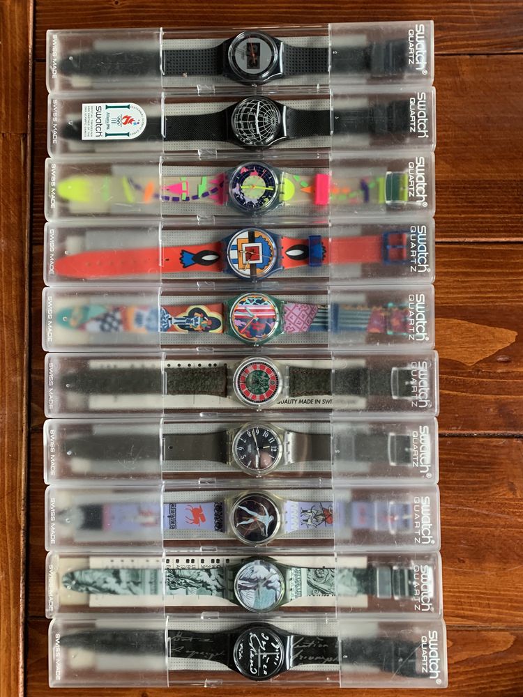 Vendo coleção de relógios swatch