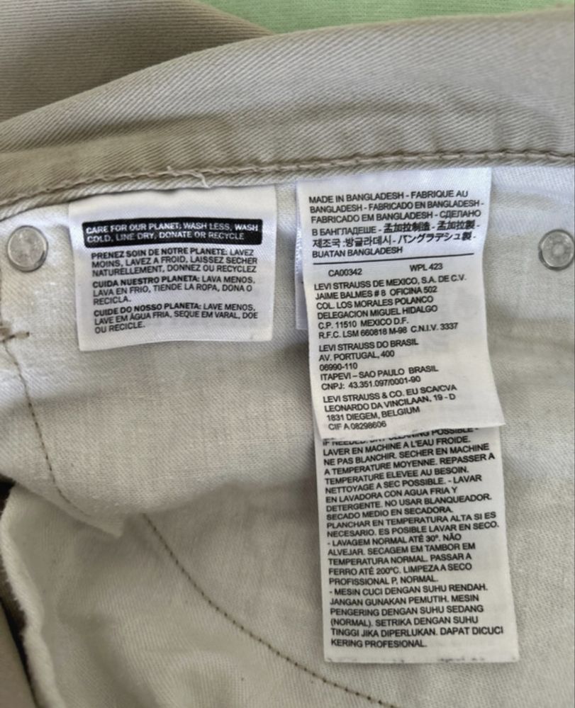 Calças Levis 514