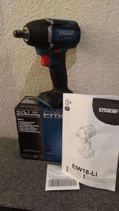 Klucz pneumatyczny Erbauer ElW 18-Li  240Nm.