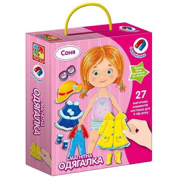 Магнітна гра-одягалка Vladi Toys Соня (Укр) (VT3702-07)