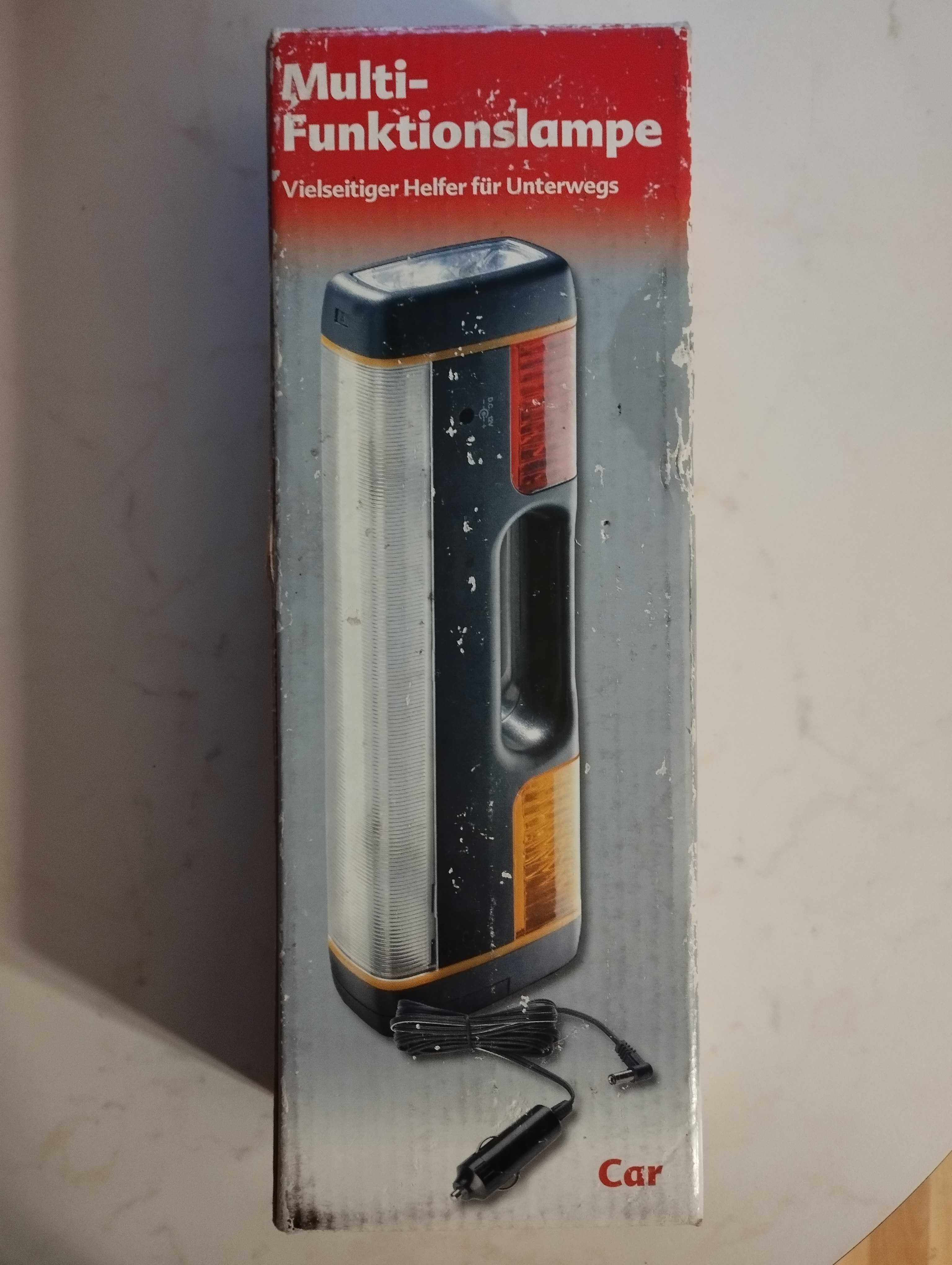 Awaryjna latarka samochodowa 12V DC lub baterie R14