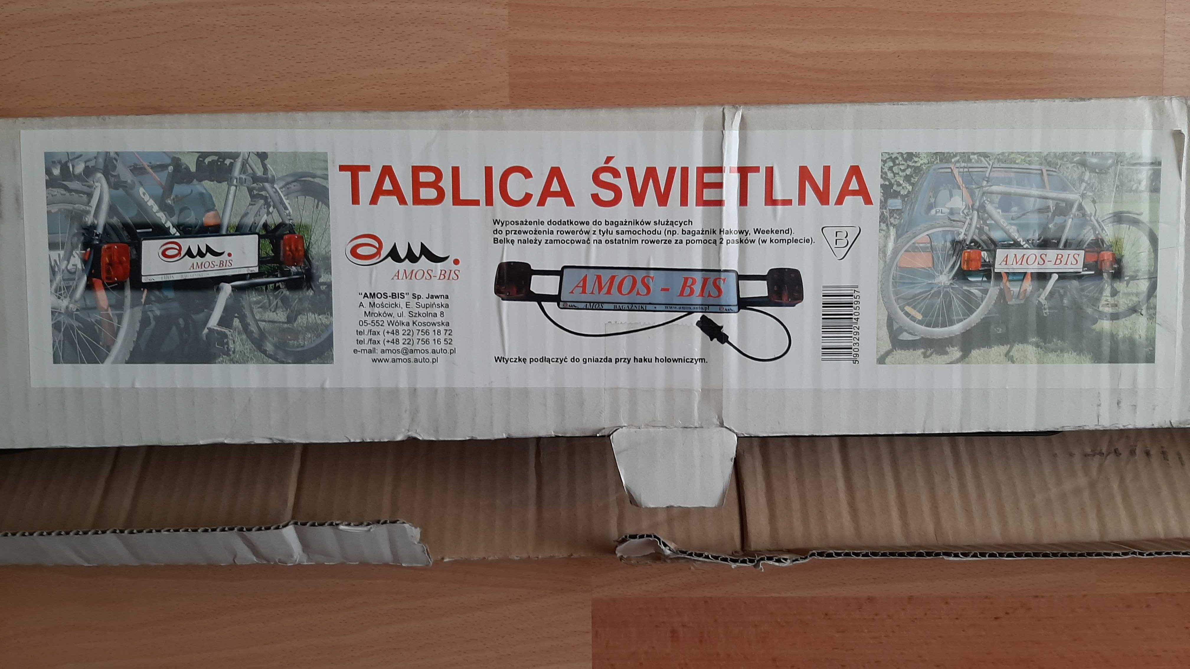 Tablica świetlna na rowery