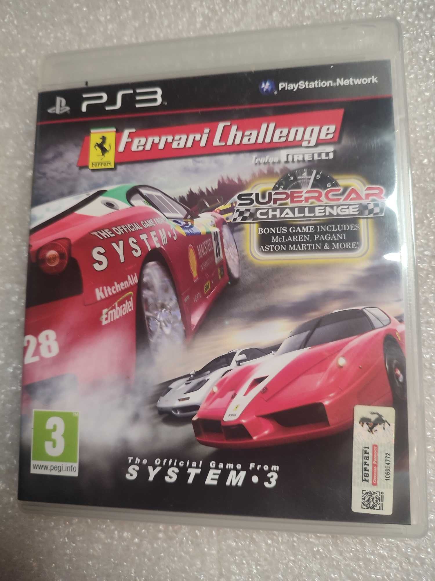 PS3 Ferrari Challenge + Supercar Challenge - unikat, kompletna