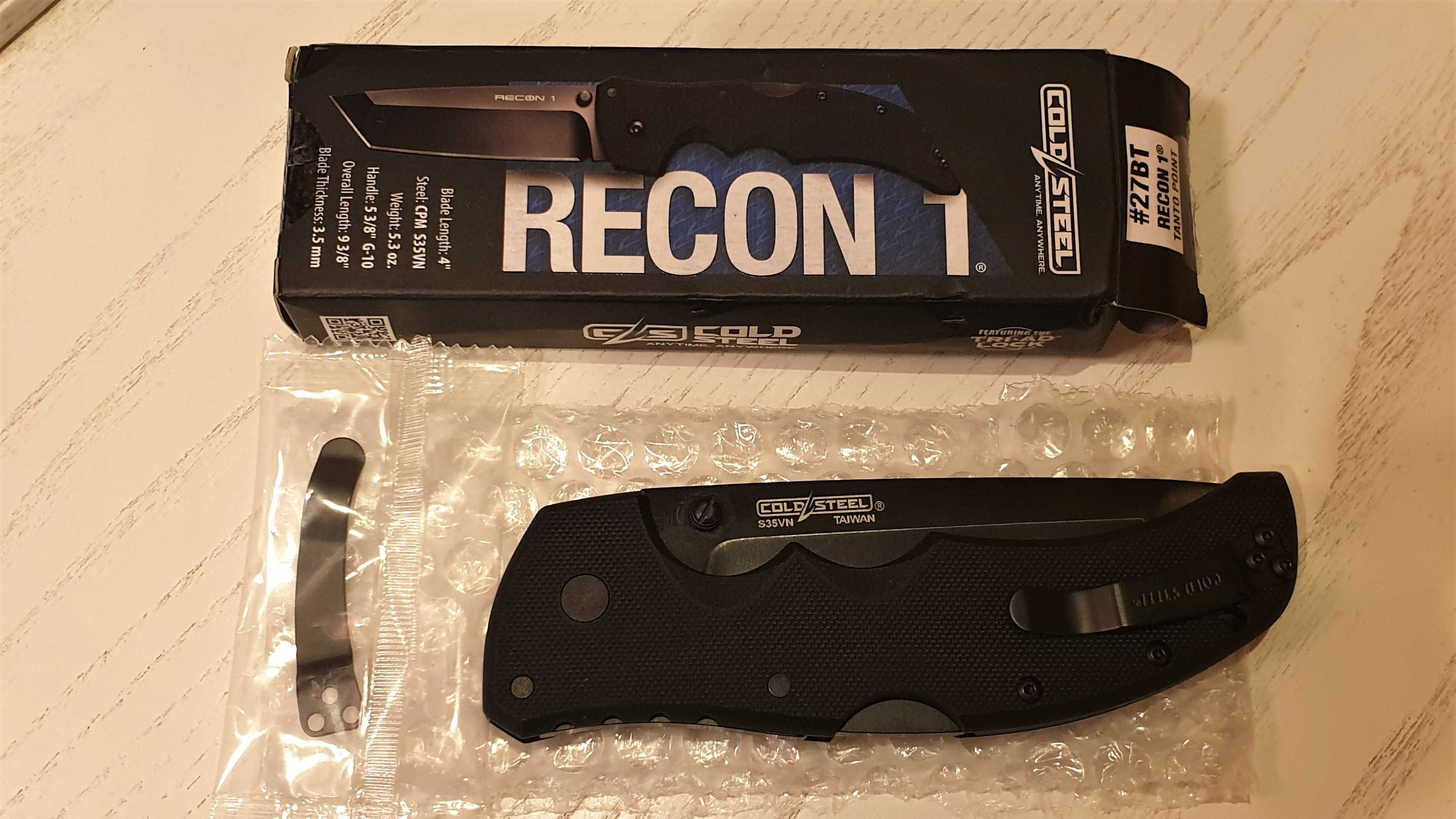 Складний ніж Cold Steel Recon 1 Tanto CPM-S35VN
