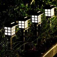 ZESTAW 6 LAMP solarnych Lampy ogrodowe z czujnikiem zmierzchu LED