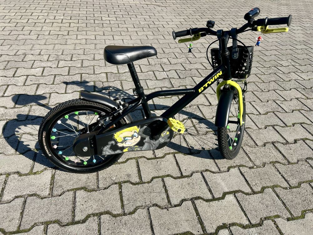 Rower dzieciecy Btwin 16 cali Decathlon dla chlopca woom kross