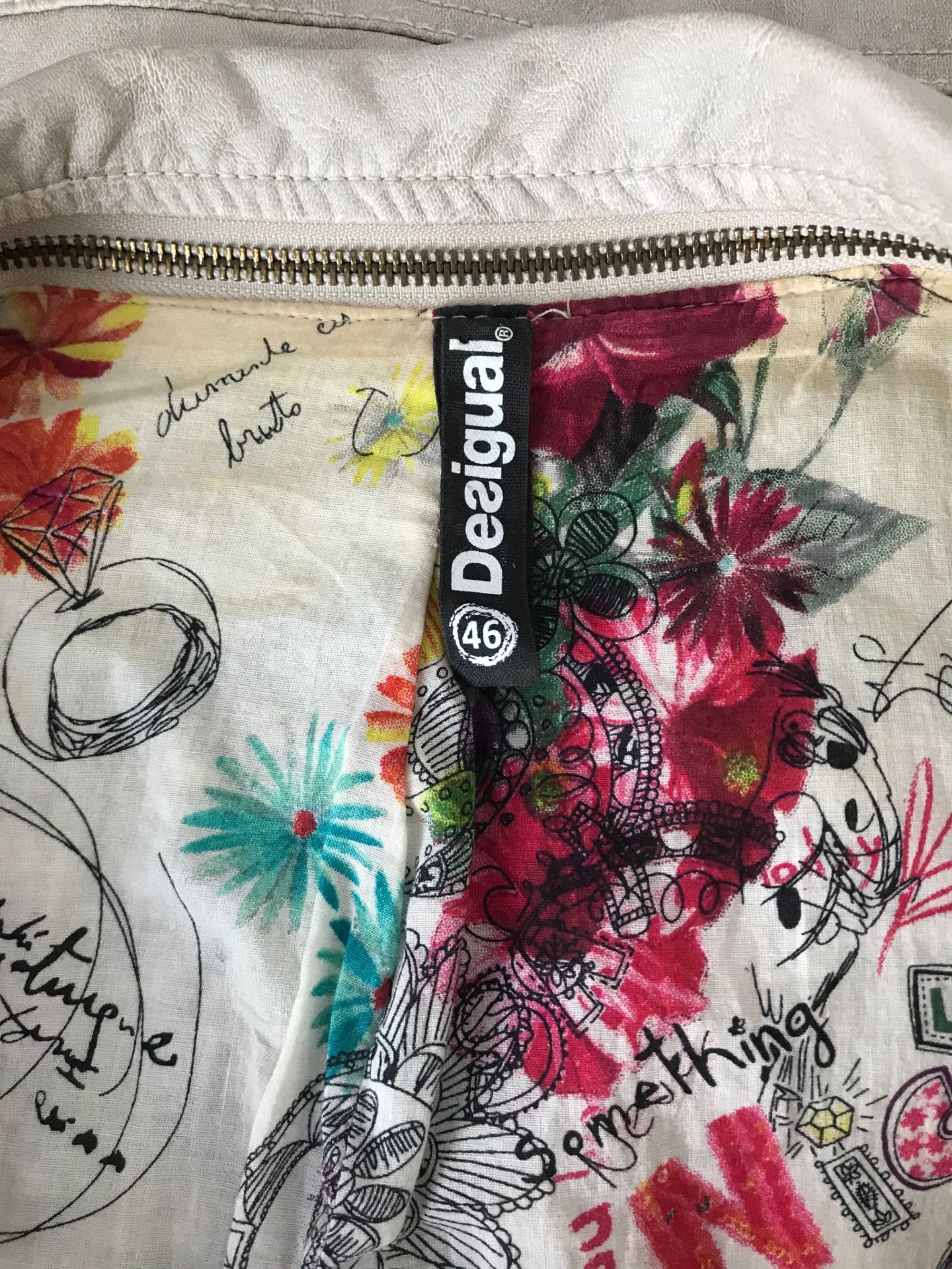 Desigual kurtka ramoneska kamizelka 2w1 XXL