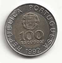 100$00 de 1992 Republica portuguesa