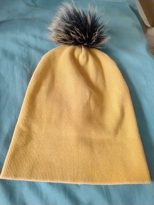 Czapka ciepła na jesień zimę gruba, czapka H&M One size z wełny alpaki