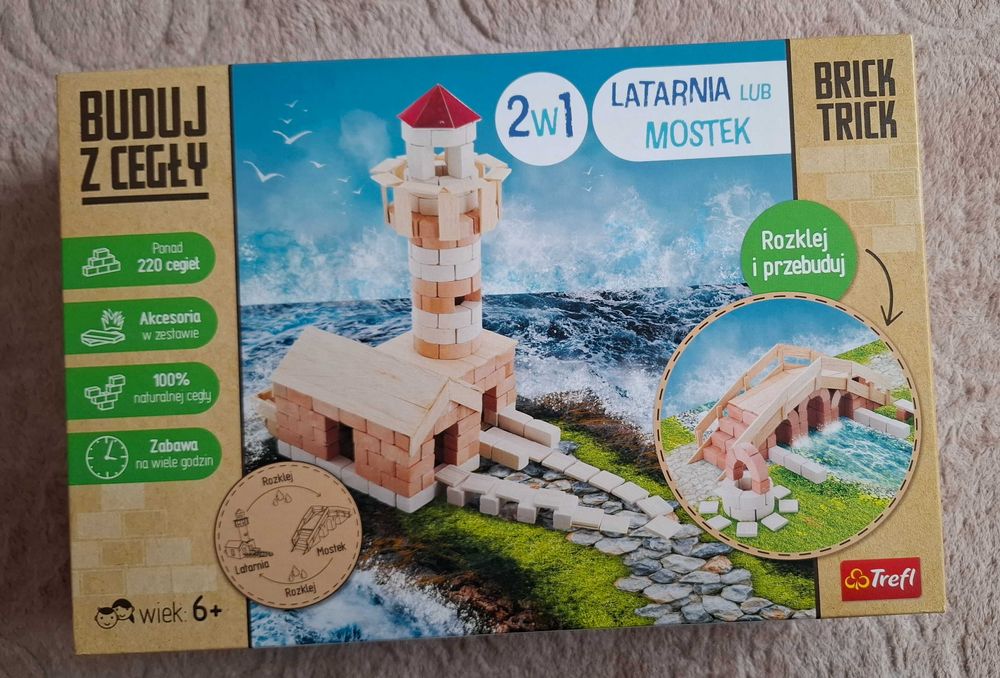 TREFL Brick Trick - Buduj z cegły - Latarnia lub mostek NOWY