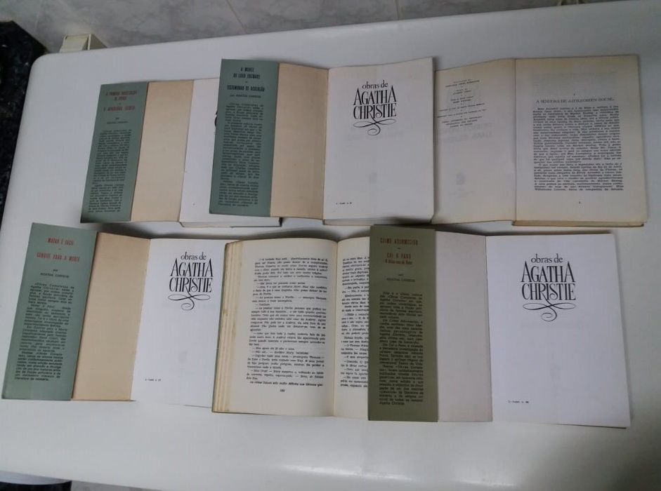Livros de Agatha Christie- 3 volumes; 6 thrillers