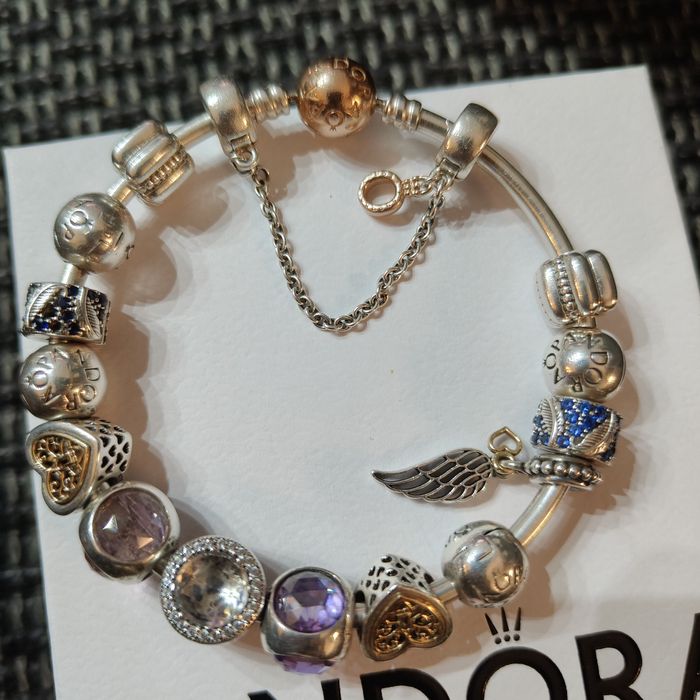 Pandora bransoletka z charmsami