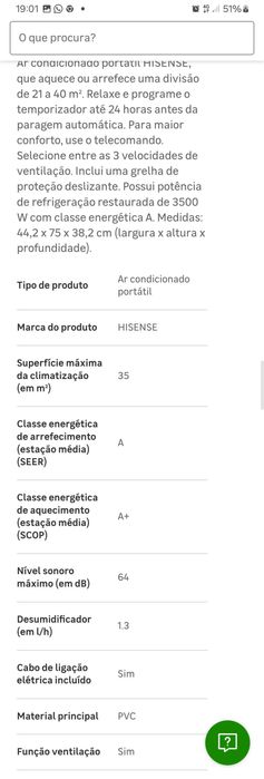 Ar condicionado portátil