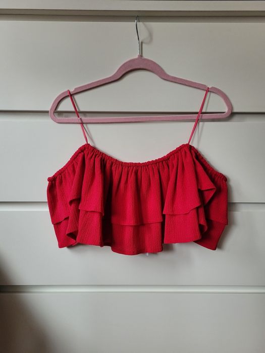 Nowa bluzka hiszpanka crop top mohito S