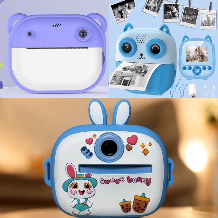 Дитячий Фотоапарат Принтер. Дитяча Камера миттєвого друку + термопапір