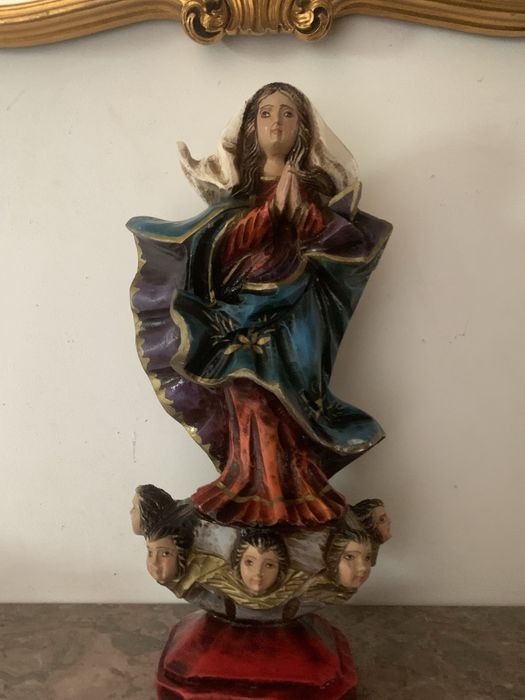 Nossa senhora 43 cm madeira
