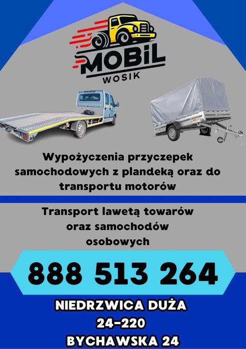 Laweta * Autolaweta * Pomoc Drogowa * Bus * Wypożyczalnia Przyczepek